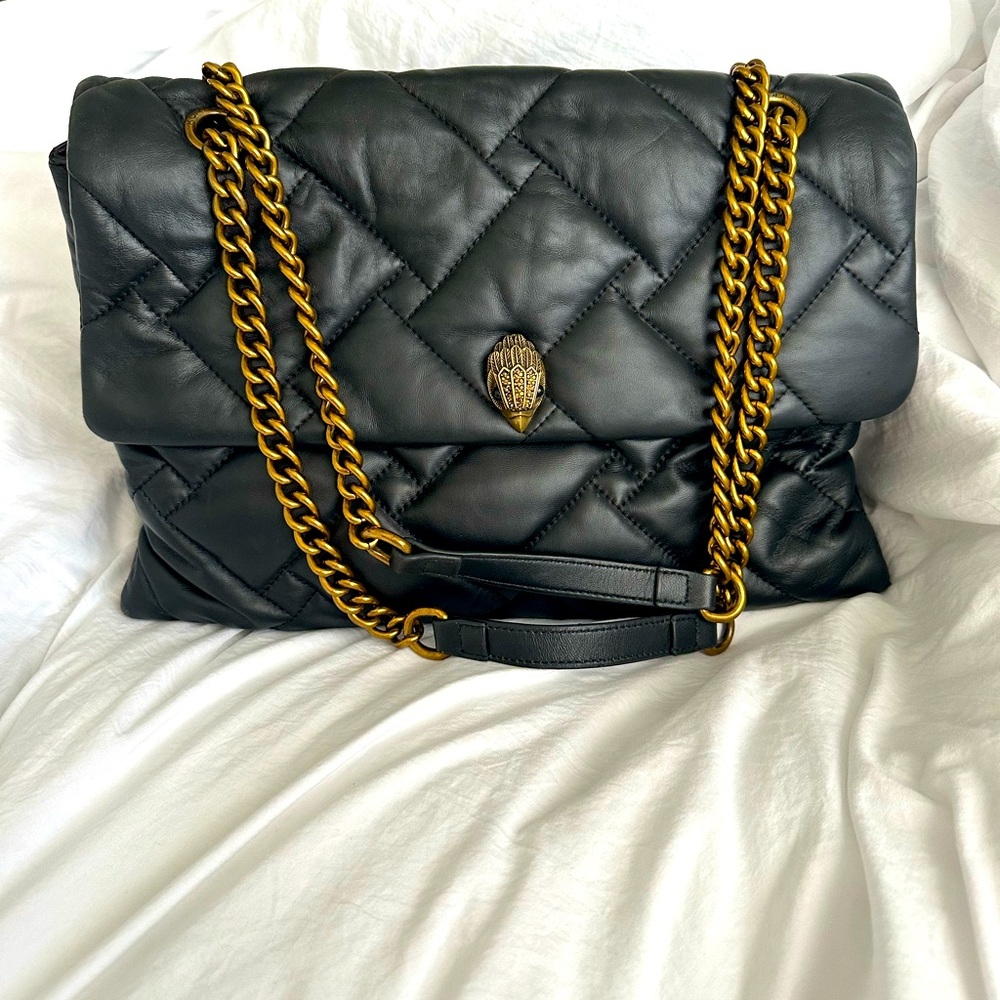 Kurt Geiger Large Quilted Leather Kensington Bag